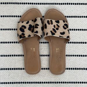 Leopard print sandals